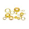 100 Gold Metal Eyelets with Washers, 8 mm Inner Diameter view 4