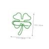 LIGHTAOTAO 30-Piece Four-Leaf Clover Paper Clips, Cute Green Decorative Clips and Bookmarks view 2