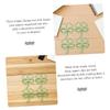 LIGHTAOTAO 30-Piece Four-Leaf Clover Paper Clips, Cute Green Decorative Clips and Bookmarks view 3