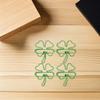 LIGHTAOTAO 30-Piece Four-Leaf Clover Paper Clips, Cute Green Decorative Clips and Bookmarks view 4