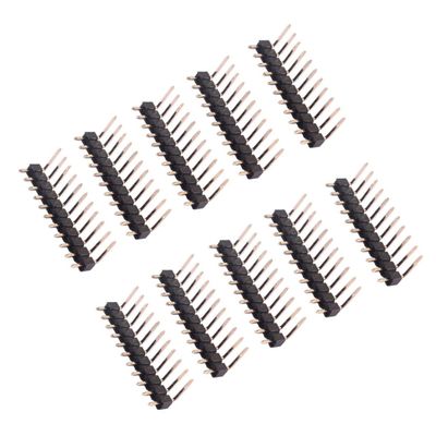 VALICLUD 10-Piece Single-Row Straight Male Pin Header Connector, 2.54 mm Pitch