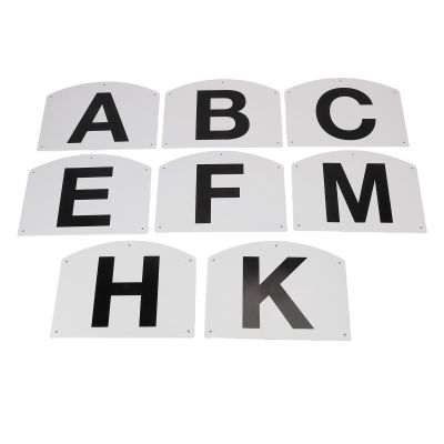 Topiky Dressage Letter Markers, 8-Piece Wall-Mount Set