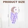PATIKIL 28-Inch Crystal Tree of Life Moon Dream Catcher, Purple White view 2