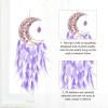 PATIKIL 28-Inch Crystal Tree of Life Moon Dream Catcher, Purple White view 3