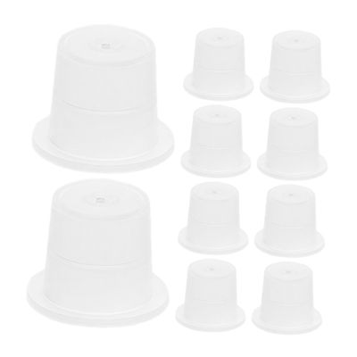 Beatifufu 8 mm Size S Plastic Ink Cups, 100 Count