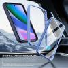 POETIC Guardian Case for Google Pixel 10/10 Pro 5G, Built-In Screen Protector, Wireless Charging, Clear/Blue view 4