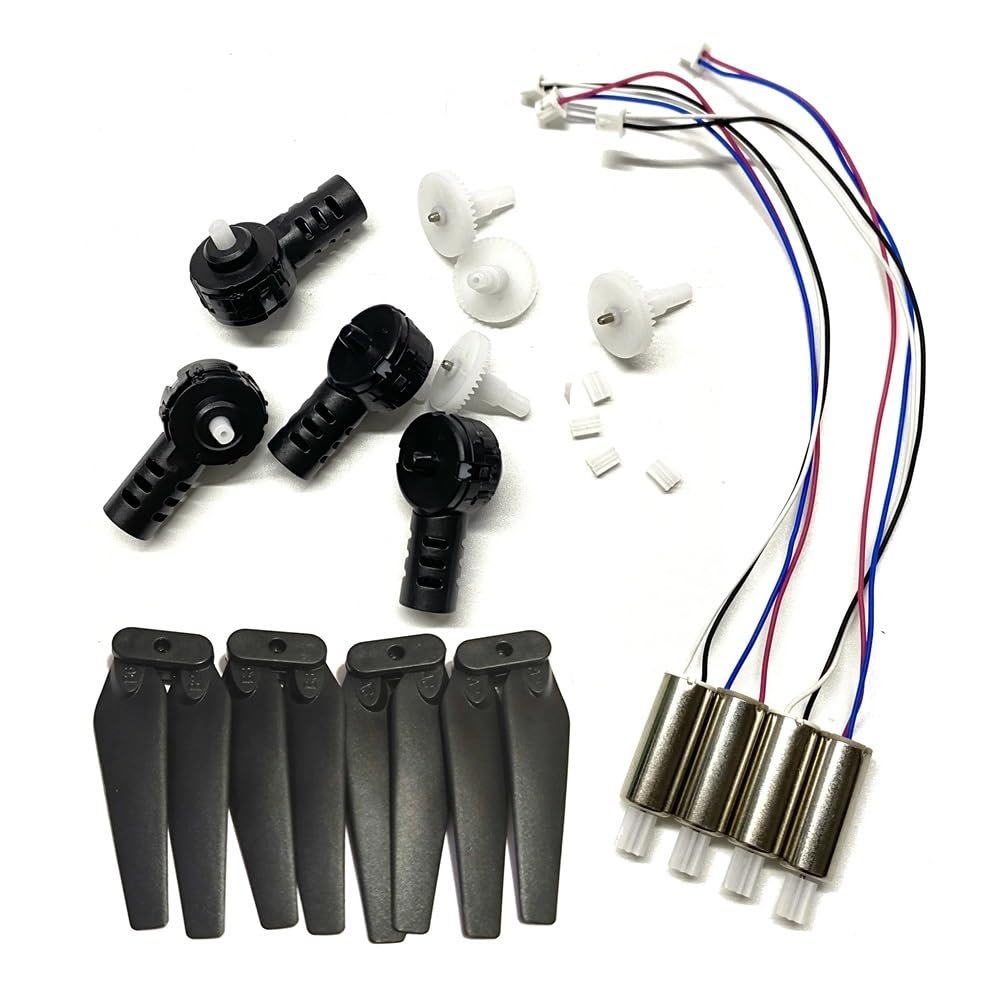 Drone Replacement Parts Set with CW/CCW Motors, Gears and Propellers for RC Quadcopters and FPV Builds (Set 06)