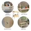 Portable Wooden Market Stall, Folding Farmers Market Stand with Canopy, Snack Cart for Hot Dogs, Ice Cream and Snacks (Yellow, 150 x 60 x 200 cm) view 3