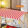 Portable Wooden Market Stall, Folding Farmers Market Stand with Canopy, Snack Cart for Hot Dogs, Ice Cream and Snacks (Yellow, 150 x 60 x 200 cm) view 4