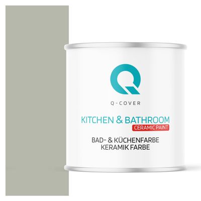 Q-COVER Bathroom & Kitchen Paint | Khaki | 2 L | Walls | Durable, Dirt-Resistant, Deep Matte
