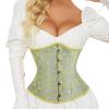 Women's Black Underbust Corset Top view 1