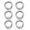 6-Pack Juttzzei M6 Ring Nuts, 304 Stainless Steel Eye Nuts view 1