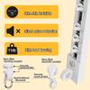 No-Drill Adhesive Curtain Track for Ceiling or Wall, with Clips and Hooks, White, 210 cm/6.9 ft view 2