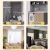 No-Drill Adhesive Curtain Track for Ceiling or Wall, with Clips and Hooks, White, 210 cm/6.9 ft view 3