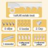 No-Drill Adhesive Curtain Track for Ceiling or Wall, with Clips and Hooks, White, 210 cm/6.9 ft view 4