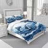 Gumntun 155 x 220 cm Blue Dolphin Bedding Set, 3-Piece Microfiber Set with Zipper and Two 80 x 80 cm Pillowcases view 3