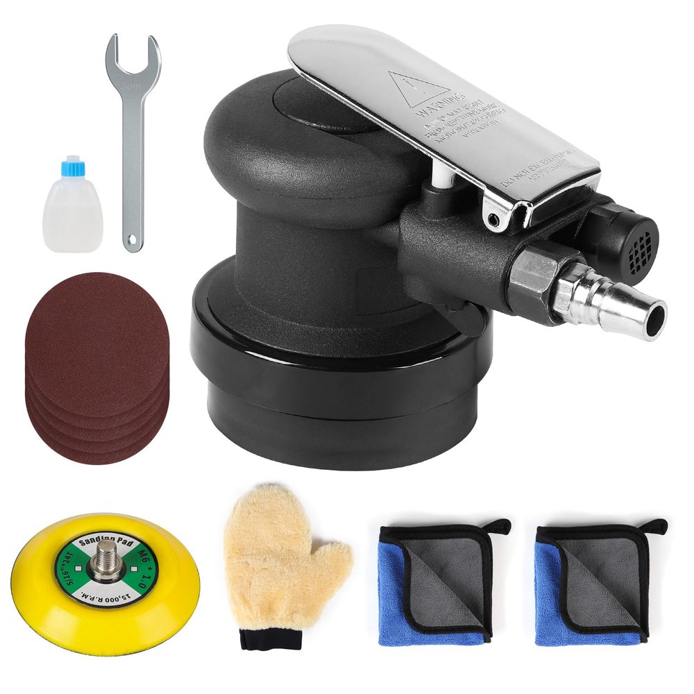 SWAWIS 75 mm Pneumatic Random Orbital Sander, 12,000 RPM