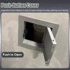 Minglez Access Panel with Push-Button Latch for Tiled Walls, 10x10 cm/4x4 in, Dark Gray view 2