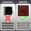 Minglez Access Panel with Push-Button Latch for Tiled Walls, 10x10 cm/4x4 in, Dark Gray view 3
