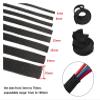 PET Braided Sleeve, Flame-Retardant Nylon Cable Protector, Black Snake-Skin Mesh (100 m × 3 mm) view 3