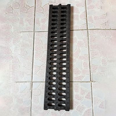BomDog Outdoor Drain Covers, Narrow Polymer Plastic Trench Drain Grate for Gardens, 1 Pc
