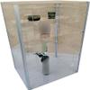 Clear Acrylic Display Box, Removable Showcase, Cube Organizer, Silver, 30 x 30 x 60.6 cm view 1