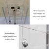 Clear Acrylic Display Box, Removable Showcase, Cube Organizer, Silver, 30 x 30 x 60.6 cm view 4