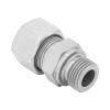 Straight Male Stud Compression Fitting, DIN 2353, Galvanized Steel, GE 22 LR, 3/4" Male Thread view 3