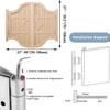 Wood Swinging Cafe Saloon Door, W124 x H90 cm view 3