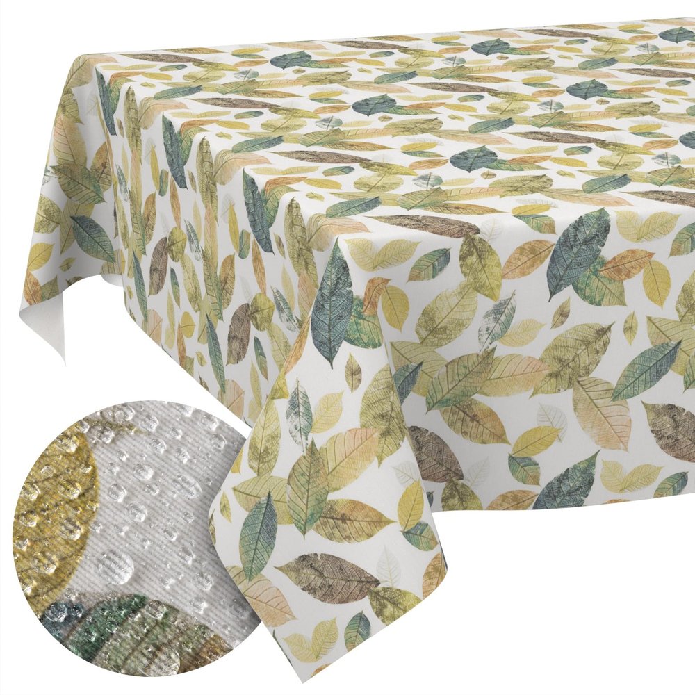 ANRO Washable Tablecloth, Colorful, 300 x 140 cm, Garden Tablecloth