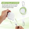 PATIKIL Retractable Plant Pulley Hangers, 4-Pack, White view 4