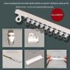 Self-Adhesive Ceiling Curtain Track, 3.5 m, White view 4