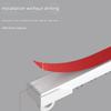Self-Adhesive Ceiling Curtain Track, 1.6 m, No Drilling, White view 3