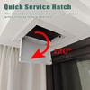 Oracra Black Aluminum Inspection Hatch with Click-Open Door, 30.5 x 30 cm view 3