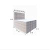MERA Plus Box Spring Bed with Storage, VISCO Topper, Black Synthetic Leather, 160 x 200 cm view 3