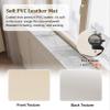 WhamtL Marble-Pattern Window Sill Mat, PVC Leather Cover, Non-Slip Pet Protector, 71 x 24 in view 3