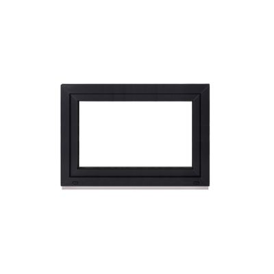 Framex PVC Basement Window, Interior White/Exterior Anthracite, 115 x 70 cm, Triple-Glazed 32 mm, Tilt-and-Turn, DIN Left