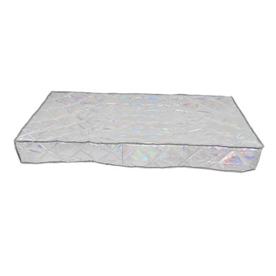 Magnetic Chest Freezer Cover, Polyester and Cotton, Silver