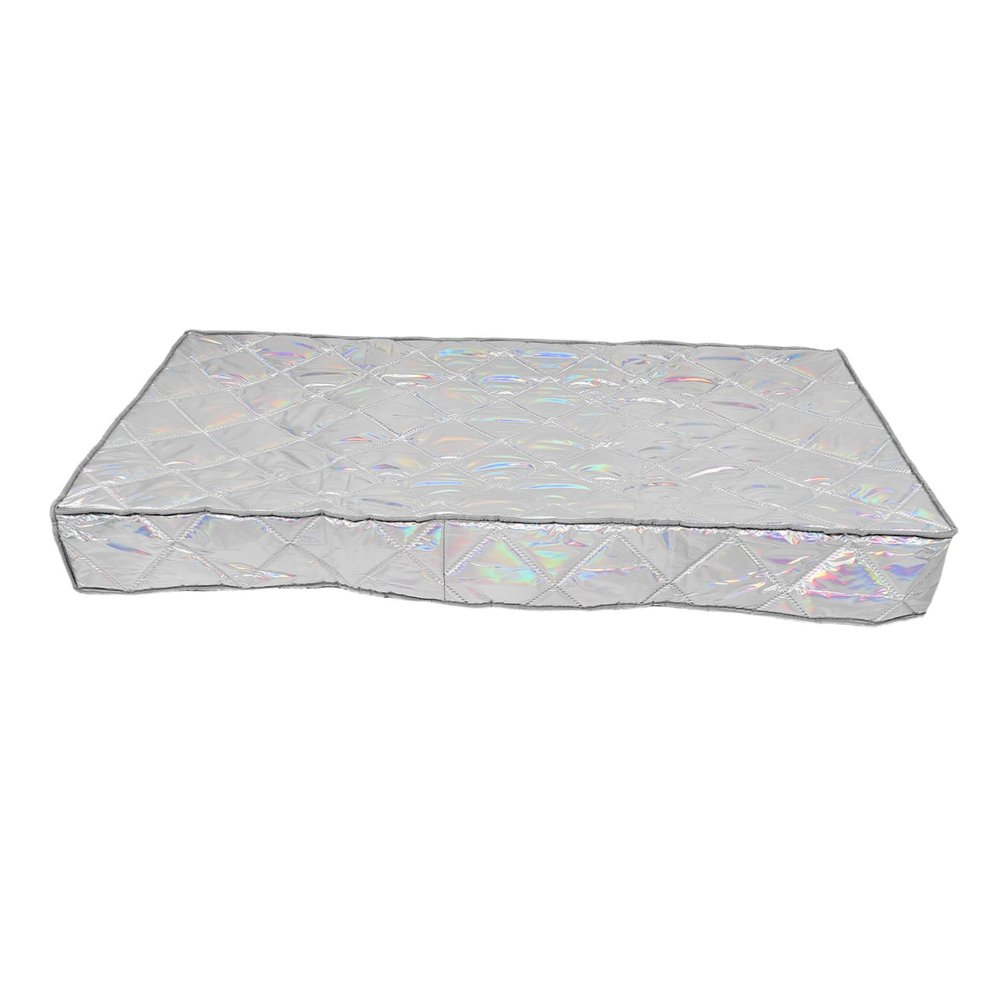 Magnetic Chest Freezer Cover, Polyester and Cotton, Silver