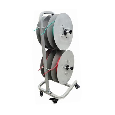 Wire Spool Stand with Wheels, 4 Rods