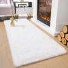 LIJIAO Washable Area Rug 95 x 290 cm, Anti-Slip, Super Soft, Faux Fur Look view 3