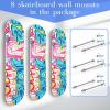 Asixxsix Skateboard Wall Mount, 8-Pack Acrylic Hangers view 4