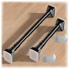 Telescopic Curtain Rod, No Drilling, 33 mm Suction Cup, Black, 160–250 cm view 1