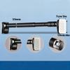 Telescopic Curtain Rod, No Drilling, 33 mm Suction Cup, Black, 160–250 cm view 3