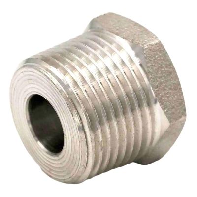 High-Pressure Reducer 1/4" BSP Female to 3/4" BSP Male, 304 Stainless Steel Hex Reducer Pipe Fitting Adapter