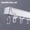 Aluminum Curtain Track Set for Room Dividers, Ceiling/Wall Mount, 2 m Upper Rod for Windows and Balconies view 4