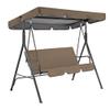 Waterproof Replacement Canopy for Swing Chairs, UV- and Wind-Resistant, 164 x 114 x 15 cm view 2