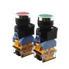 ULBTLUOYV LA38-11DT/LA38-11DNZS Push Button Switch with Split Contact and Light, Latching, 22 mm, 220 V/24 V, Yellow LED Indicator, 110 V view 1