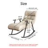 YHKJLYH Modern Rocking Chair with Side Pockets, Orange view 2