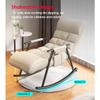 YHKJLYH Modern Rocking Chair with Side Pockets, Orange view 4